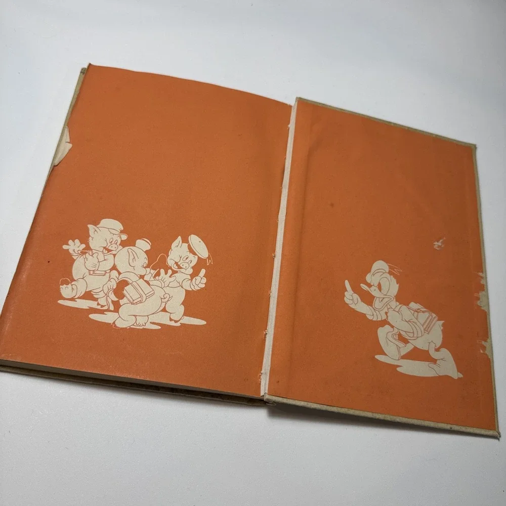 VTG 1939 1st Edition Walt Disney School Days IN DISNEYVILLE‎ Hardcover Kids Book